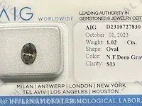 Diamant - 1.02 karaat echte diamant (gecertificeerd) - afbeelding 6 van  8