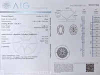 Diamant - 1.02 karaat echte diamant (gecertificeerd) - afbeelding 8 van  8