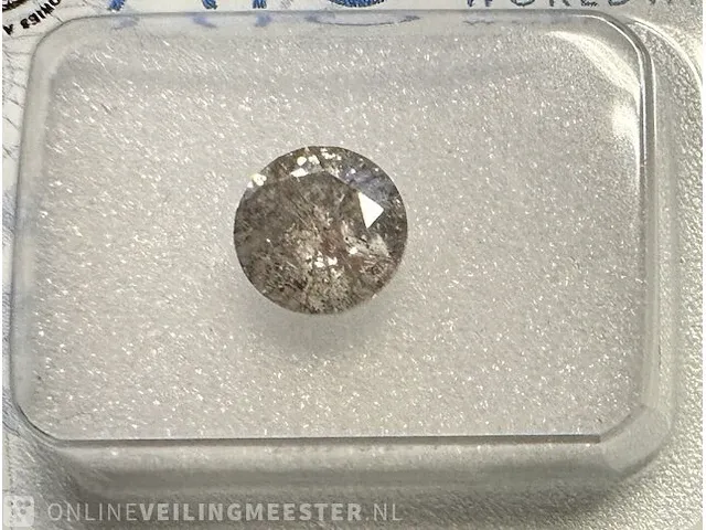 Diamant - 1.02 karaat echte diamant (gecertificeerd) - afbeelding 1 van  4