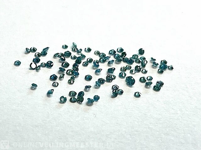 Diamant - 1.02 karaat echte natuurlijke blauwe diamant (gecertificeerd) - afbeelding 1 van  1