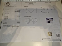 Diamant - 1.02 karaat hart briljant geslepen diamant (igi gecertificeerd) - afbeelding 4 van  5
