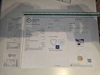 Diamant - 1.02 karaat hart briljant geslepen diamant (igi gecertificeerd) - afbeelding 5 van  5