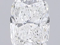 Diamant - 1.02 karaat kussenvorm geslepen diamant (gecertificeerd) - afbeelding 1 van  5