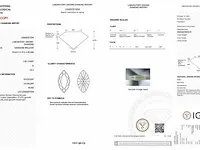 Diamant - 1.02 karaat marquise geslepen diamant (gecertificeerd) - afbeelding 3 van  4