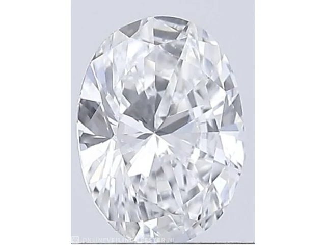 Diamant - 1.02 karaat ovaal geslepen diamant (gecertificeerd) - afbeelding 1 van  4