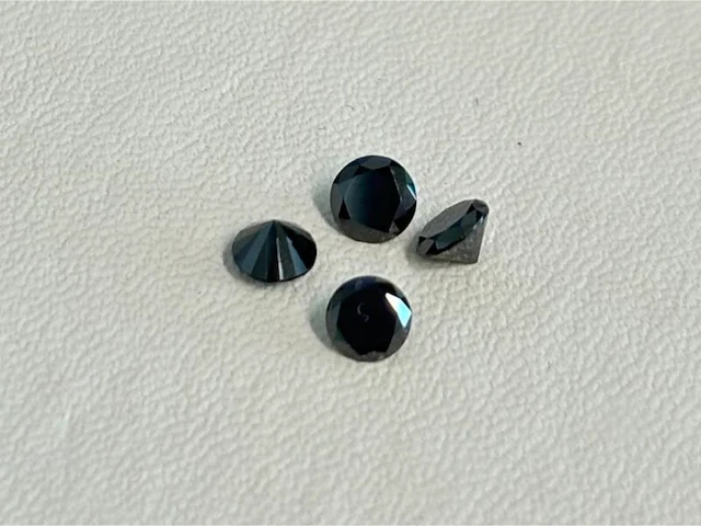 Diamant - 1.05 carat echte natuurlijke zwarte diamant (gecertificeerd) - afbeelding 1 van  2