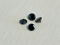 Diamant - 1.05 carat echte natuurlijke zwarte diamant (gecertificeerd) - afbeelding 1 van  2
