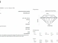 Diamant - 1.05 ct round brilliant (igi gecertificeerd) - afbeelding 4 van  4