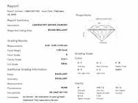 Diamant - 1.08 ct round brilliant ( igi gecertificeerd ) - afbeelding 3 van  4