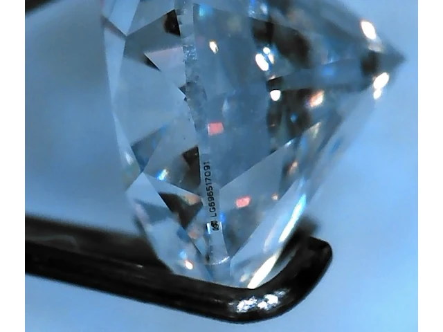 Diamant - 1.09 carat round brilliant ( igi gecertificeerd ) - afbeelding 2 van  3