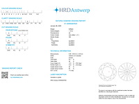 Diamant - 1.10 carat briljant geslepen diamant met een hrd certificaat (gecertificeerd) - afbeelding 3 van  5