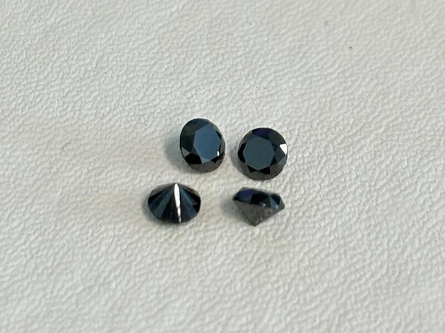 Diamant - 1.10 carat natuurlijke zwarte diamant (gecertificeerd) - afbeelding 1 van  4