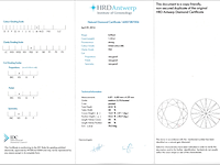 Diamant - 1.24 carat briljant geslepen diamant met een hrd certificaat (gecertificeerd) - afbeelding 3 van  5