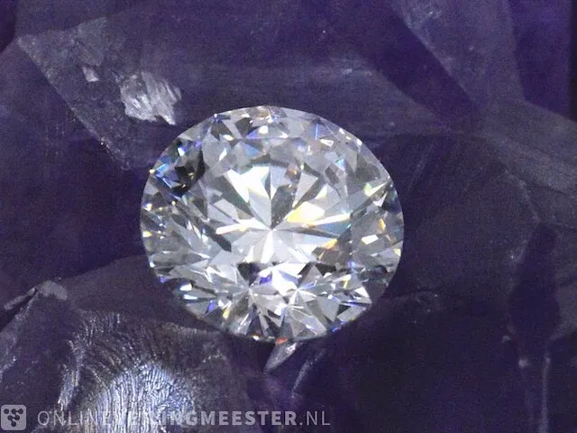 Diamant - 1.51 karaat briljant geslepen diamant (gecertificeerd) - afbeelding 2 van  3