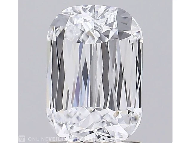 Diamant - 1.51 karaat kussenvorm geslepen diamant (gecertificeerd) - afbeelding 1 van  5