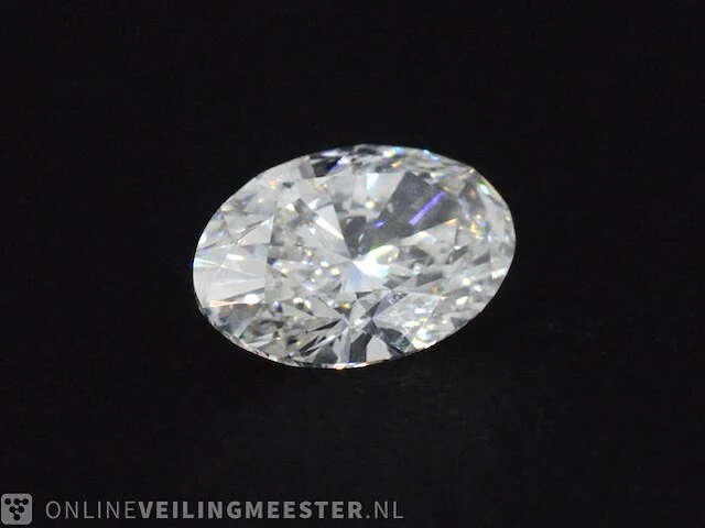 Diamant - 1.51 karaat ovaal geslepen diamant (gecertificeerd) - afbeelding 1 van  3