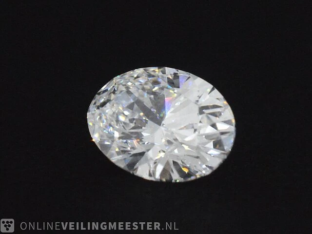 Diamant - 1.51 karaat ovaal geslepen diamant (gecertificeerd) - afbeelding 2 van  3