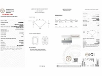 Diamant - 1.55 carat radiant geslepen diamant (gecertificeerd) - afbeelding 3 van  3
