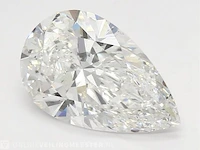Diamant - 1.55 karaat peer vorm geslepen diamant (gecertificeerd) - afbeelding 2 van  6