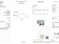 Diamant - 1.55 karaat peer vorm geslepen diamant (gecertificeerd) - afbeelding 3 van  6