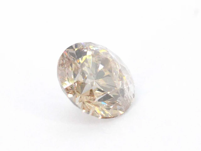 Diamant - 1.60 carat champagne gekleurde diamant (gecertificeerd) - afbeelding 2 van  4