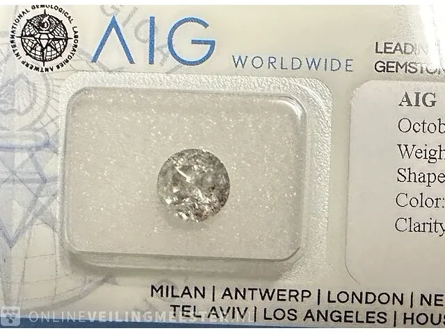 Diamant - 1.60 karaat echte diamant (gecertificeerd) - afbeelding 4 van  5