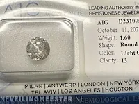 Diamant - 1.60 karaat echte diamant (gecertificeerd) - afbeelding 5 van  5