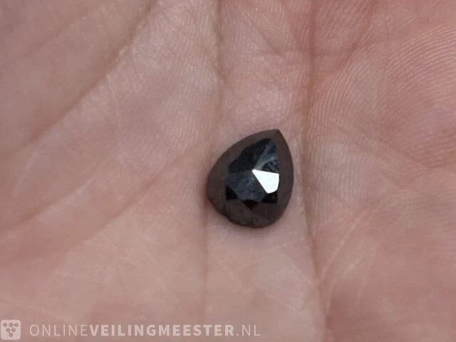 Diamant - 1.83 karaat echte natuurlijke zwarte diamant (gecertificeerd) - afbeelding 2 van  2