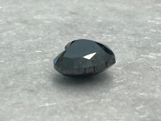 Diamant - 19.10 carat natuurlijke zwarte diamant - afbeelding 2 van  5