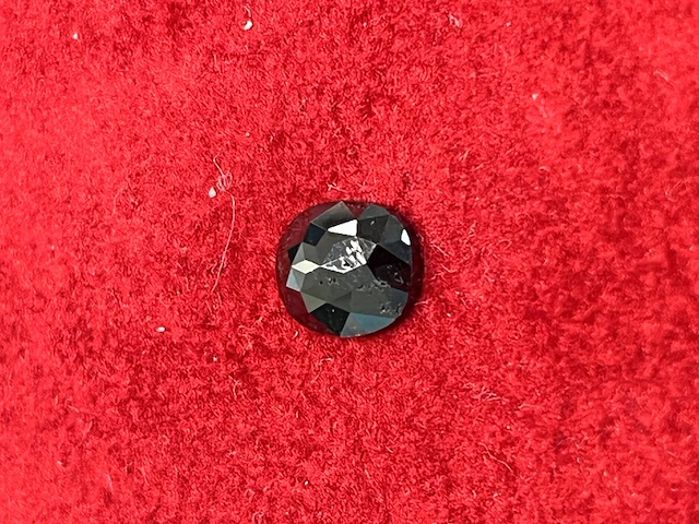 Diamant - 1.99 carat echte natuurlijke zwarte diamant in ovaal vorm (gecertificeerd) - afbeelding 1 van  2