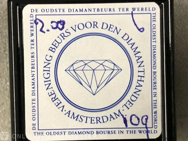 Diamant - 2.00 carat echte diamant - afbeelding 2 van  2