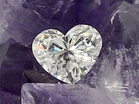Diamant - 2.00 carat hart geslepen diamant met een hrd certificaat (gecertificeerd - afbeelding 1 van  5