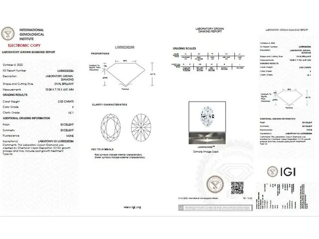 Diamant - 2.02 karaat diamant (gecertificeerd) - afbeelding 4 van  4