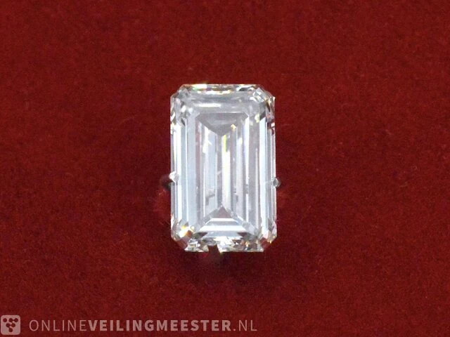 Diamant - 2.03 karaat emerald geslepen diamant (gecertificeerd) - afbeelding 1 van  6