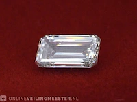 Diamant - 2.03 karaat emerald geslepen diamant (gecertificeerd) - afbeelding 2 van  6