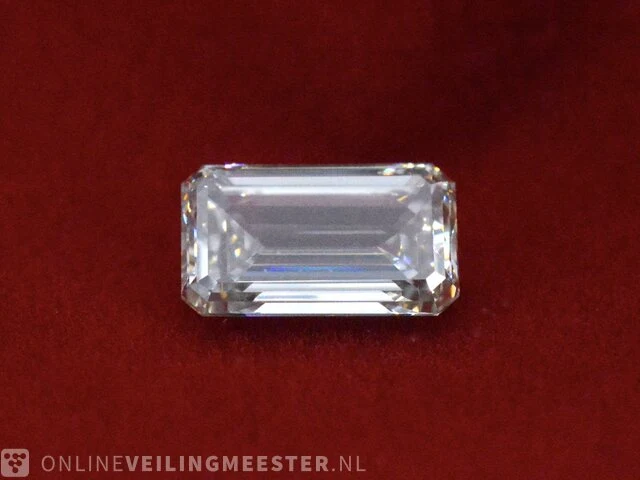 Diamant - 2.03 karaat emerald geslepen diamant (gecertificeerd) - afbeelding 4 van  6