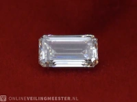 Diamant - 2.03 karaat emerald geslepen diamant (gecertificeerd) - afbeelding 4 van  6