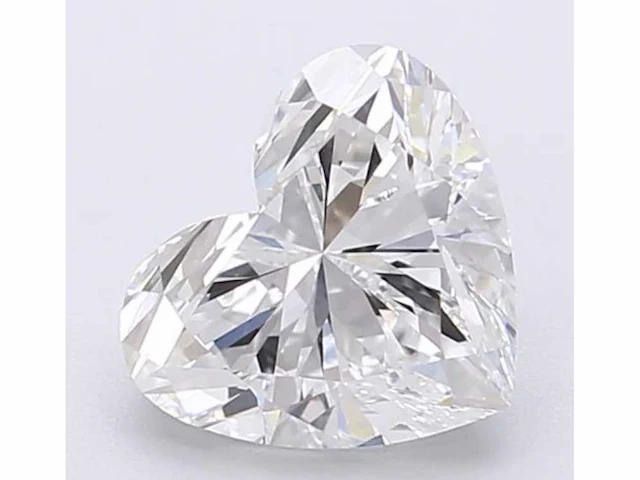 Diamant - 2.08 carat hart vorm geslepen diamant (gecertificeerd) - afbeelding 1 van  3