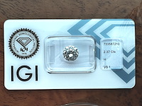Diamant - 2.37 carat natuurlijke starcut briljant geslepen diamant (gecertificeerd) - afbeelding 1 van  3