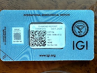 Diamant - 2.37 carat natuurlijke starcut briljant geslepen diamant (gecertificeerd) - afbeelding 2 van  3