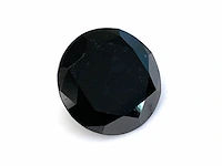 Diamant - 2.41 carat natuurlijke zwarte diamant (gecertificeerd) - afbeelding 1 van  4
