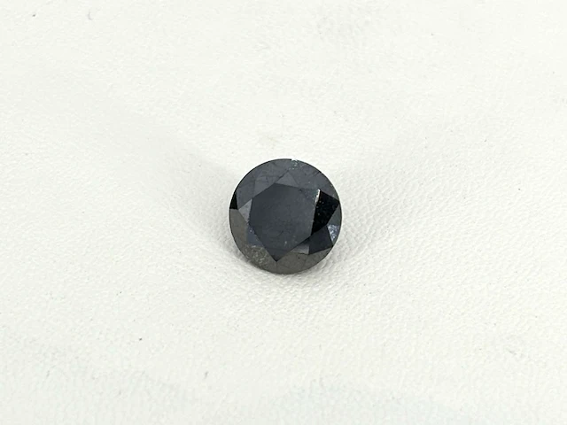 Diamant - 2.51 carat echte natuurlijke zwarte diamant (gecertificeerd) - afbeelding 1 van  5