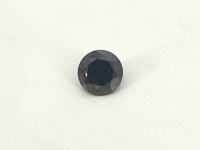 Diamant - 2.55 carat echte natuurlijke zwarte diamant (gecertificeerd) - afbeelding 1 van  3