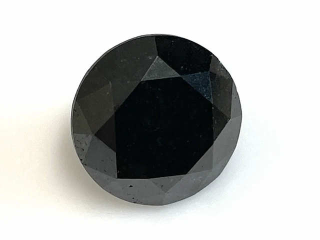 Diamant - 2.88 carat natuurlijke zwarte diamant (gecertificeerd) - afbeelding 1 van  5