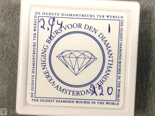 Diamant - 2.94 karaat zwarte diamant - afbeelding 2 van  2