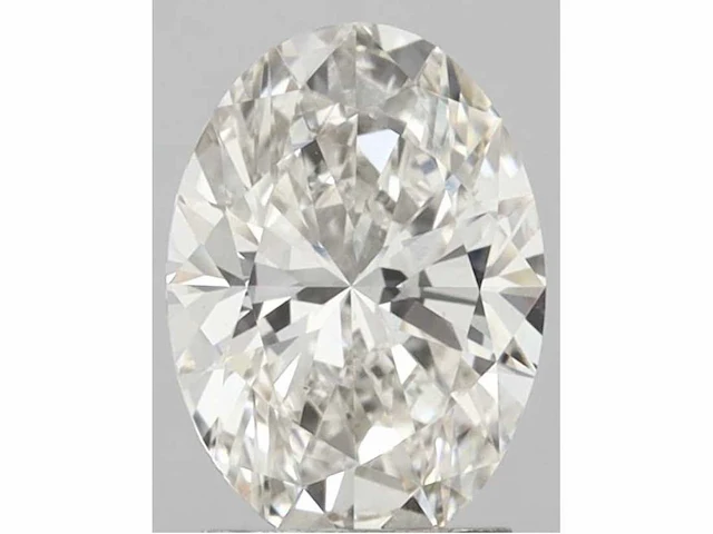 Diamant - 3.01 carat ovaal geslepen geslepen diamant (gecertificeerd) - afbeelding 1 van  3