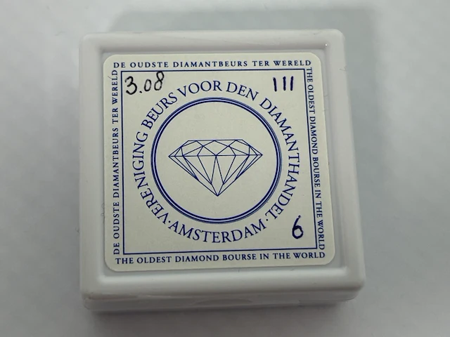 Diamant - 3.08 carat zwarte natuurlijke diamant - afbeelding 2 van  4
