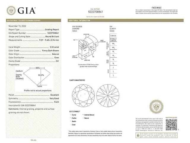 Diamant - 3.30 carat echte natuurlijke fancy colour diamant - afbeelding 3 van  8