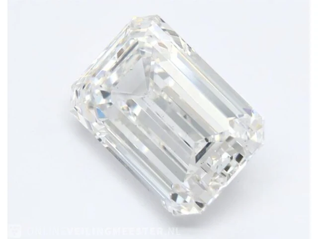 Diamant - 4.02 karaat emerald geslepen diamant ( igi gecertificeerd ), lab grown - afbeelding 1 van  6