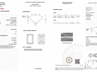 Diamant - 4.02 karaat emerald geslepen diamant ( igi gecertificeerd ), lab grown - afbeelding 3 van  6